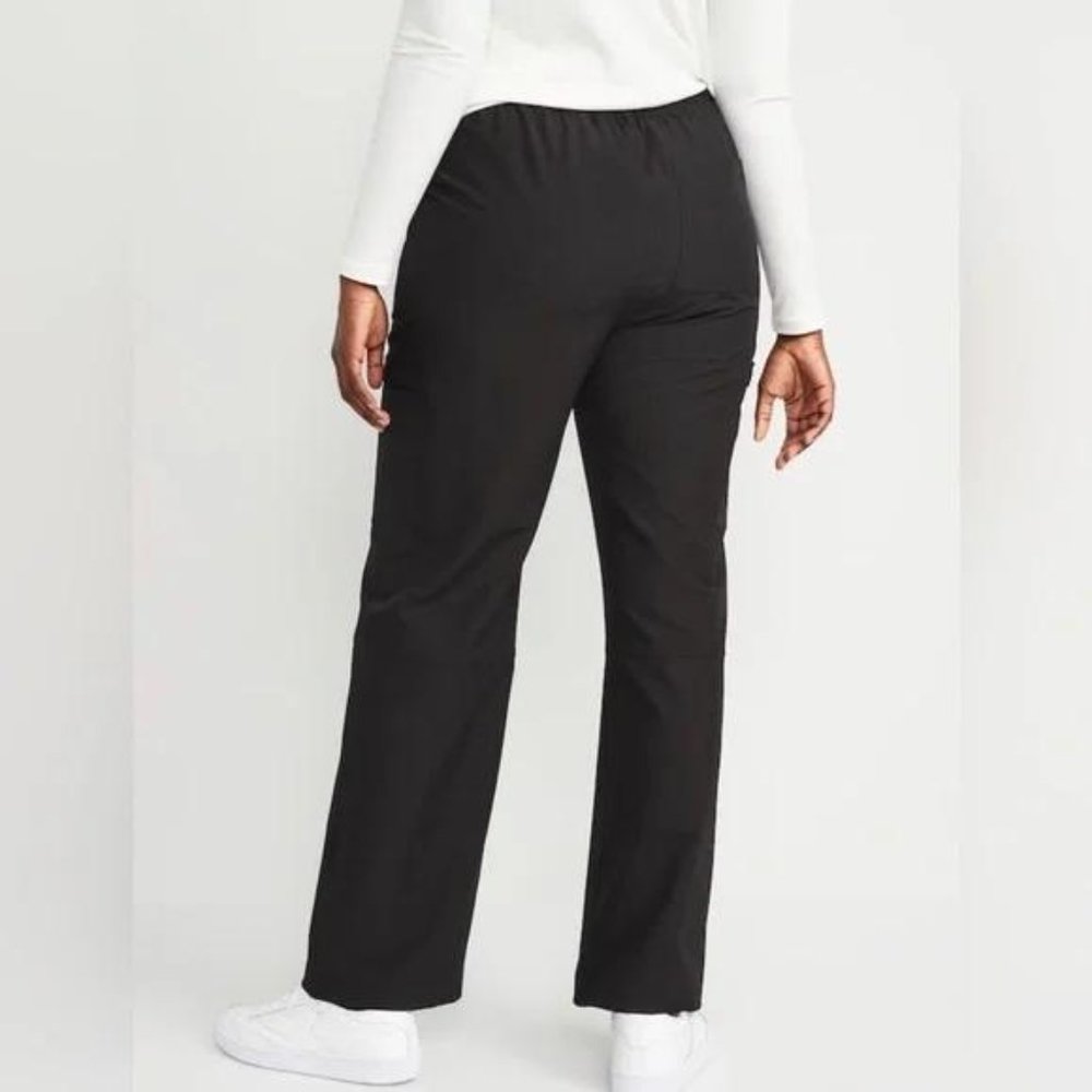 High-Waisted All-Seasons StretchTech Water-Repellent Straight Cargo Pants New - Picture 6 of 6